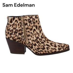 SAM EDELMAN WALDEN CHEETAH CALF HAIR BOOTIE